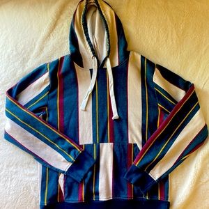 Multicolored Striped Hoodie